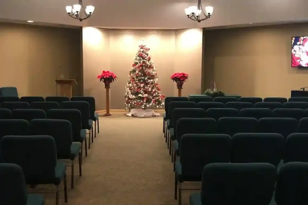 Interior of Anderson Funeral Home Alexandria MN, highlighting the peaceful and well-maintained facilities.