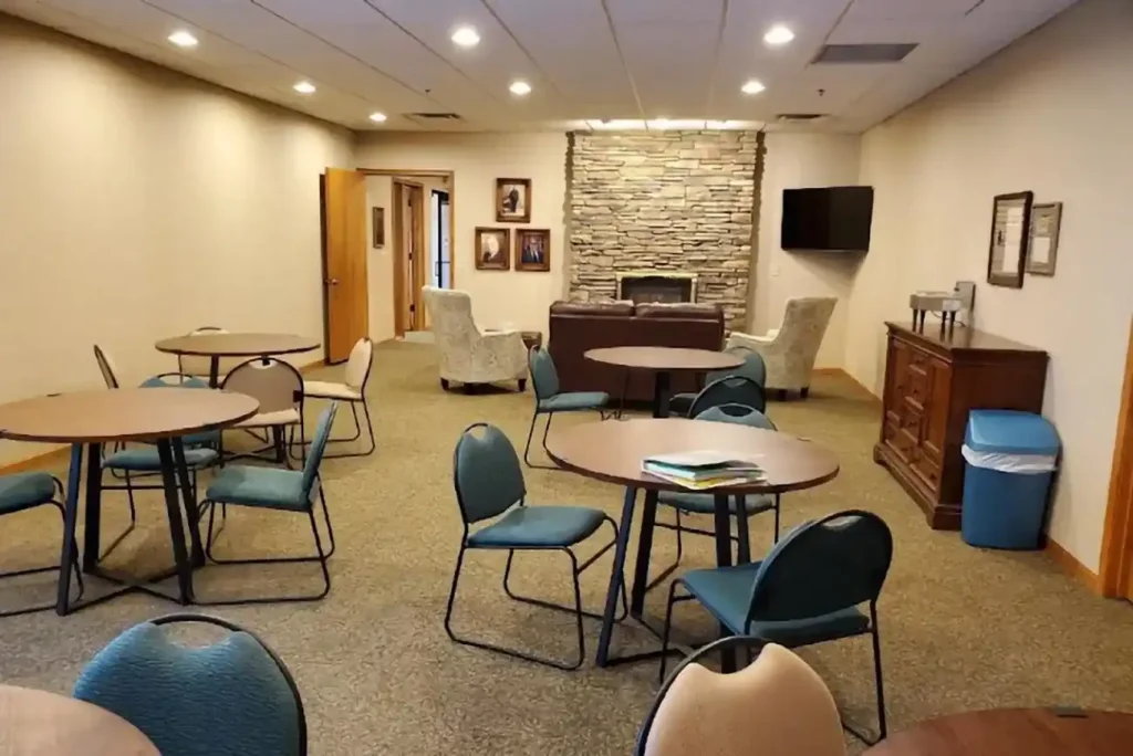 Interior of Anderson Funeral Home Alexandria MN, highlighting the peaceful and well-maintained facilities.