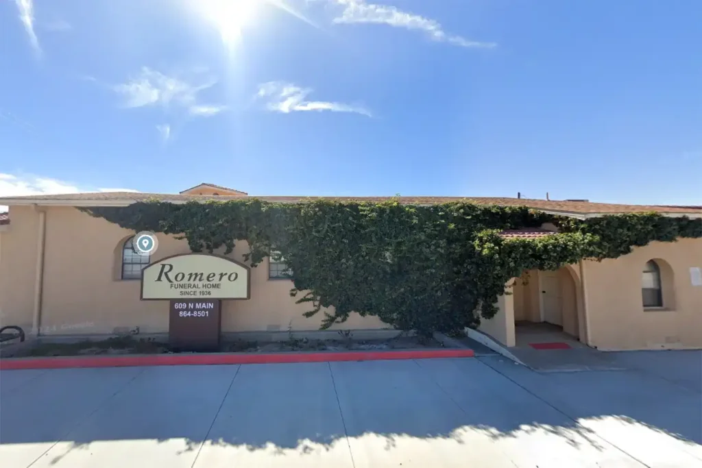 Exterior of one of the Belen funeral homes offering compassionate services.