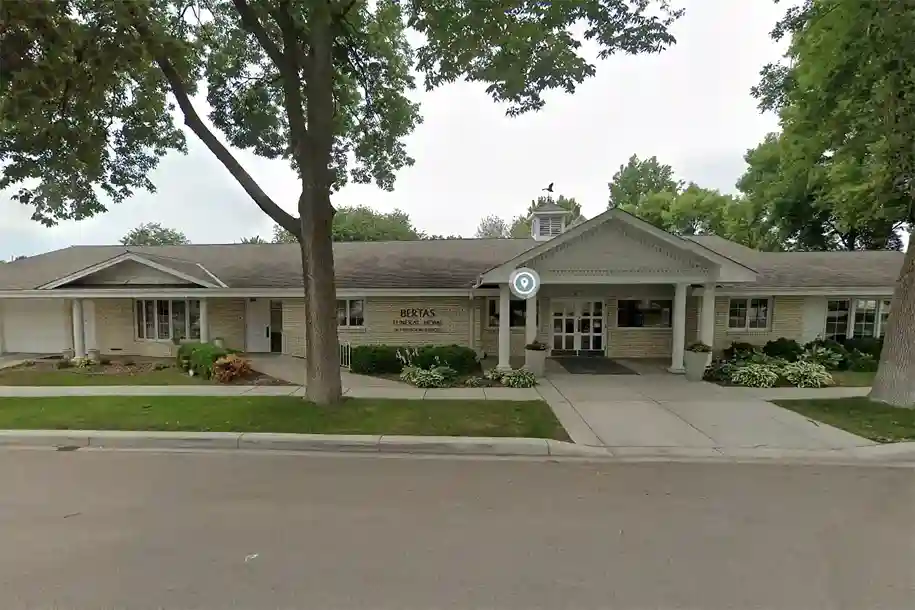 Exterior view of Bertas Funeral Home Chaska MN, offering compassionate funeral services to the Chaska community.