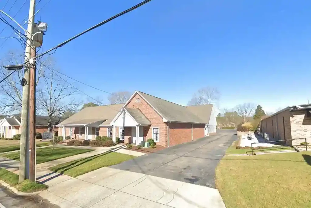 The exterior view of Bridges and Cameron Funeral Home Sanford NC, showcasing its welcoming facade.