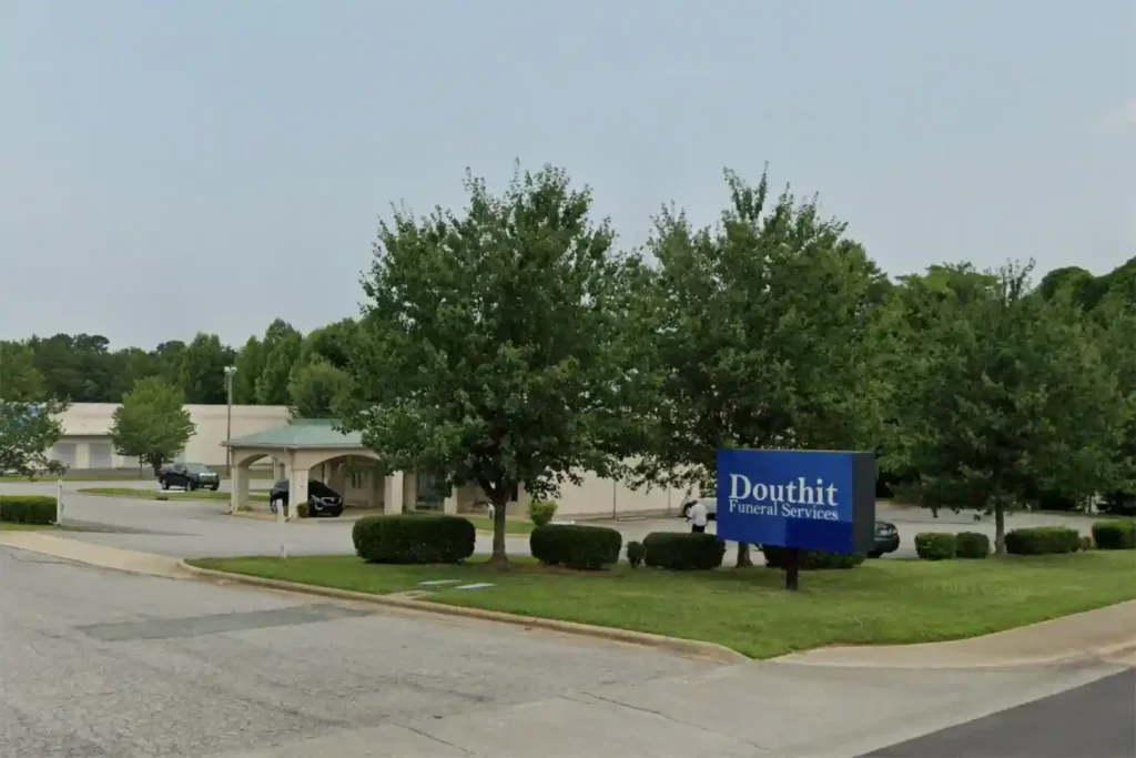 Traditional funeral service at Douthit Funeral Home in Winston-Salem, NC.