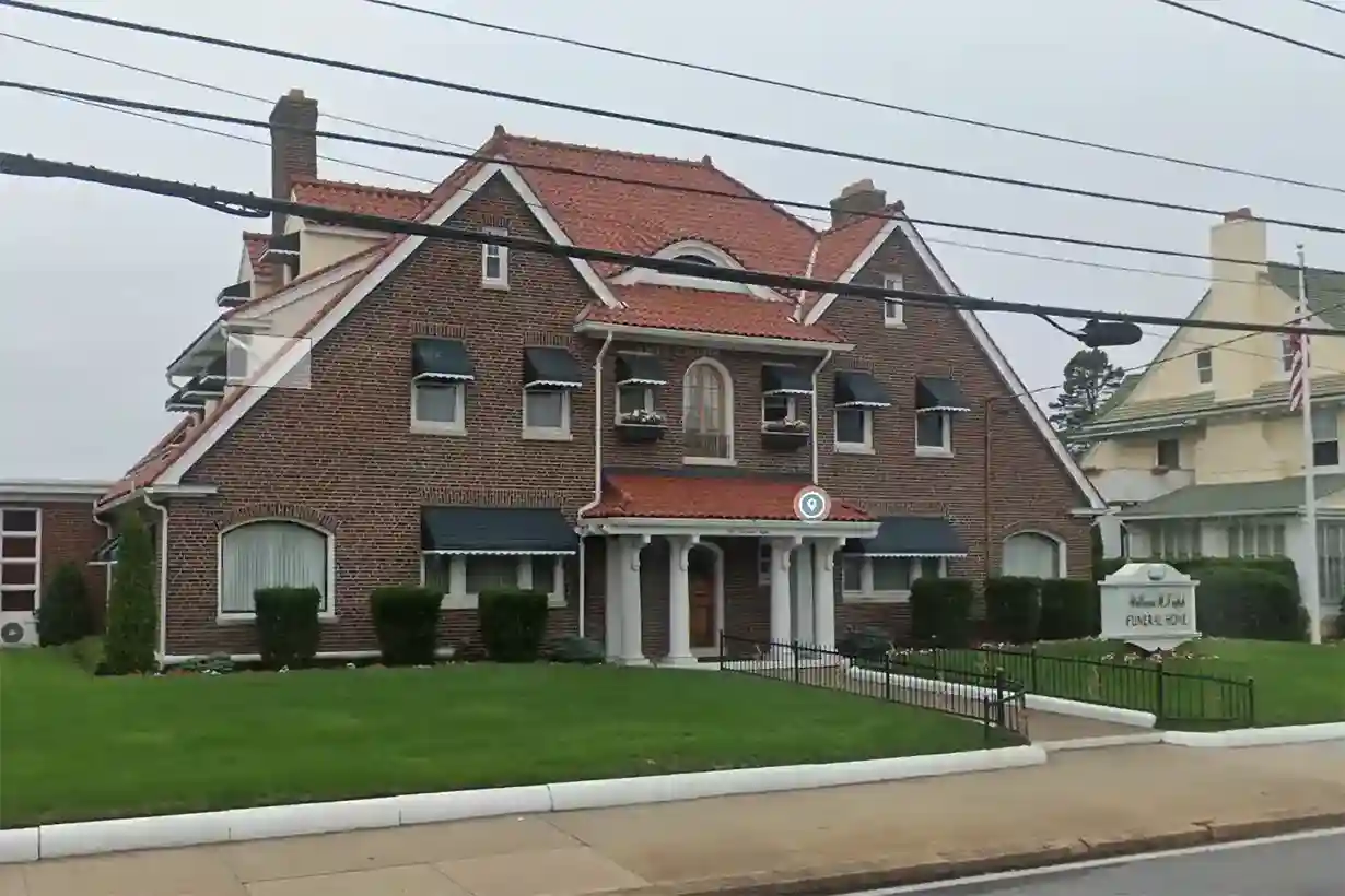 Exterior view of Tripp Funeral Home Pawtucket RI.